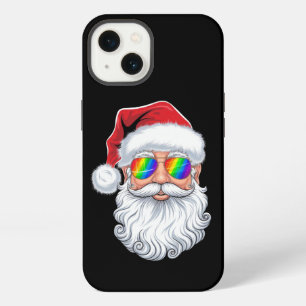 Santa Face Gay Sunglasses Christmas Xmas LGBTQ iPhone 13 Case