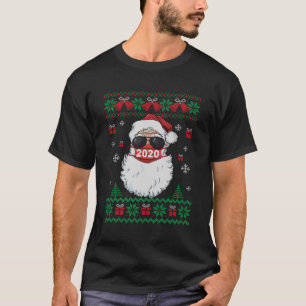 Santa Face Mask Ugly Christmas Sweater 2020 Family