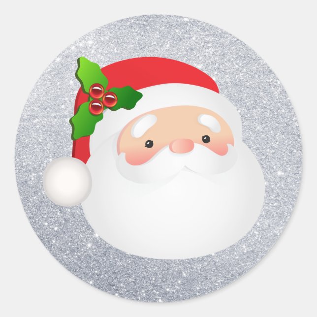 Santa Face Stickers (Front)