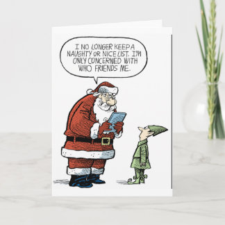 Santa Facebook Holiday Card