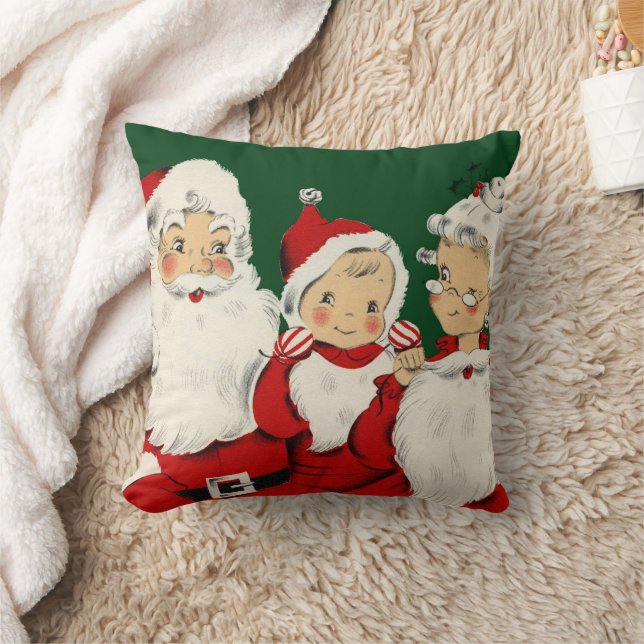 Santa Family Christmas Cushion (Blanket)