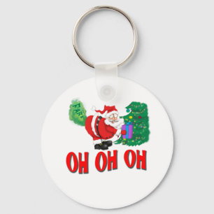 santa farted key ring
