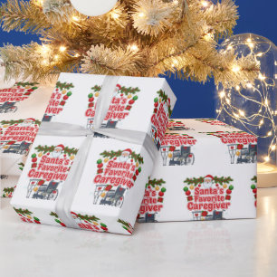 Santa Favorite Caregiver Christmas Wrapping Paper