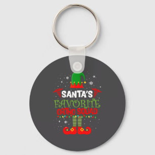 Santa Favorite Ortho Squad Elf Orthodontist Christ Key Ring