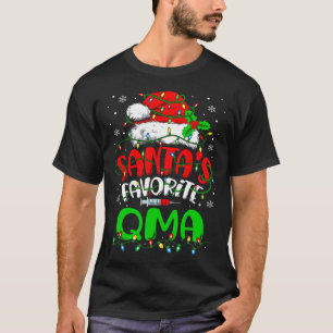 Santa Favourite Qma Christmas Qualified Medical Ai T-Shirt