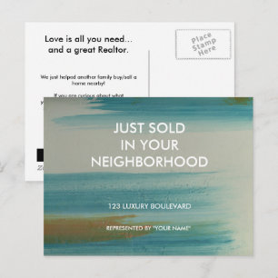 Santa Fe Abstract Art Realtor Just Sold Postcard