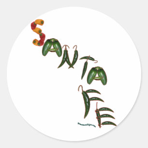 Santa Fe Chilli Peppers Classic Round Sticker