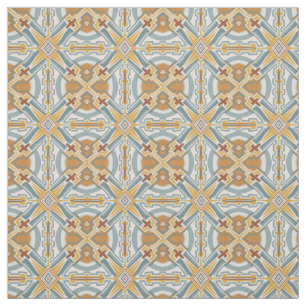 Santa Fe Geometric Tile Pattern Fabric