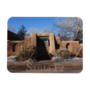 Santa Fe New Mexico Adobe and Door Magnet
