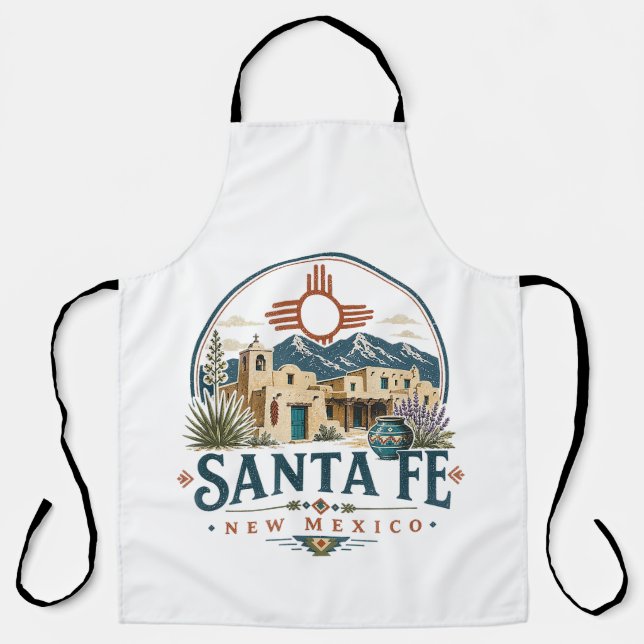 Santa Fe New Mexico Adobe Architecture Southwest Apron (Front)