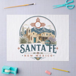 Santa Fe New Mexico Adobe Architecture Southwest Tissue Paper