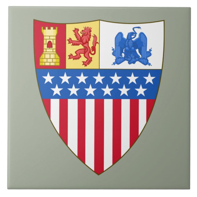 Santa Fe, New Mexico (Coat of Arms) Tile (Front)