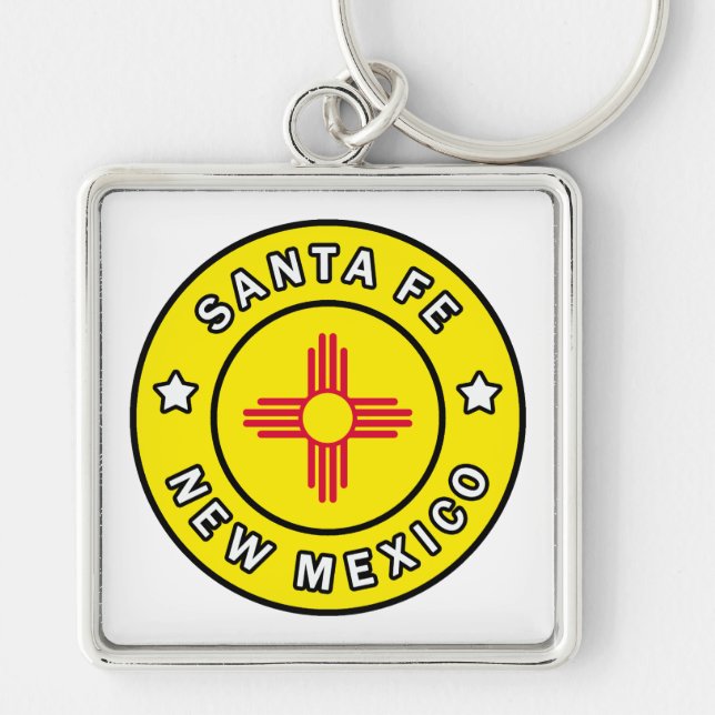 Santa Fe New Mexico Key Ring (Front)