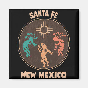 Santa Fe New Mexico Kokopelli Vacation Souvenir  Magnet
