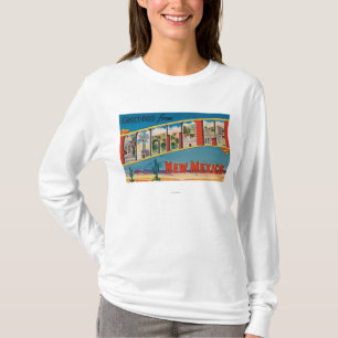 Santa Fe, New Mexico - Large Letter Scenes 2 T-Shirt