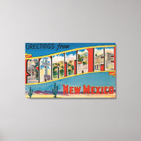 Santa Fe, New Mexico - Large Letter Scenes