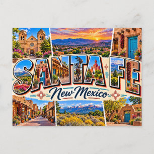 Santa Fe New Mexico Postcard