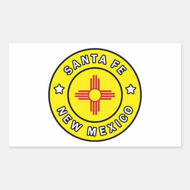 Santa Fe New Mexico Rectangular Sticker (Front)