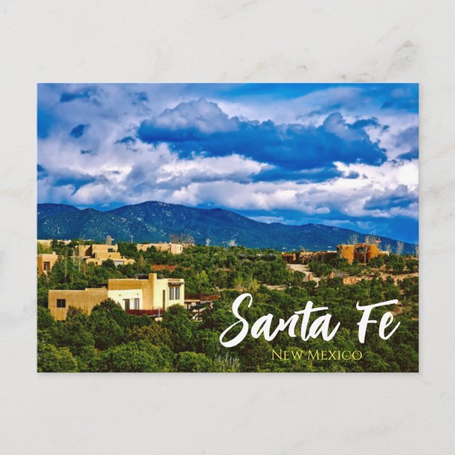 Santa Fe New Mexico Scenic Postcard (Front)