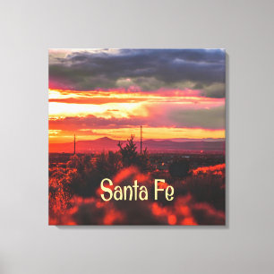 Santa Fe New Mexico Sun Set Canvas Print