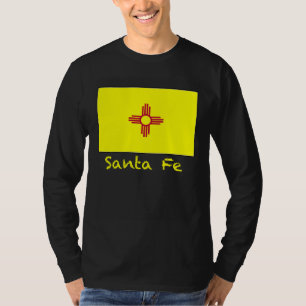 Santa Fe New Mexico USA Flag Souvenir T-Shirt