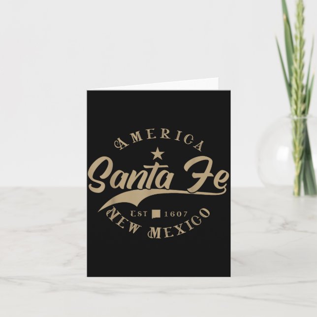 Santa Fe Nm _ New Mexico  Card (Front)