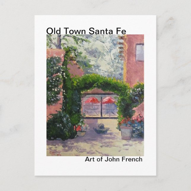 Santa Fe, NM oil painting by John French Postcard (Front)