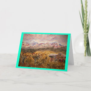 Santa Fe peace on earth Holiday Card