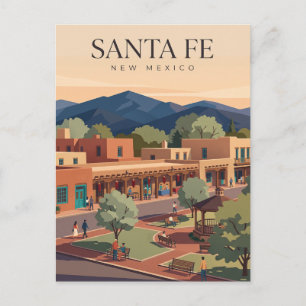 Santa Fe Plaza New Mexico Postcard