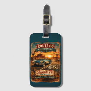 Santa Fe Route 66 Centennial Sunset   Luggage Tag