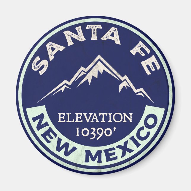 Santa Fe Ski New Mexico Skiing Basin Magnet (Front)