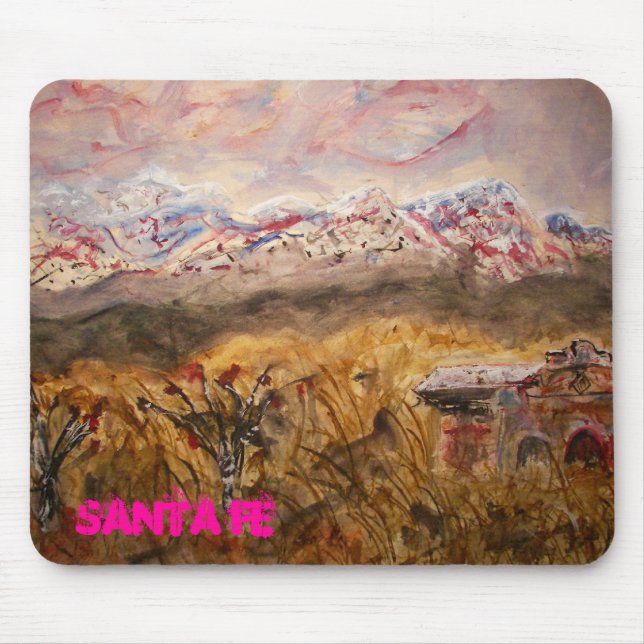 santa fe snow mouse pad (Front)