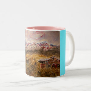Santa Fe Snow Two-Tone Coffee Mug