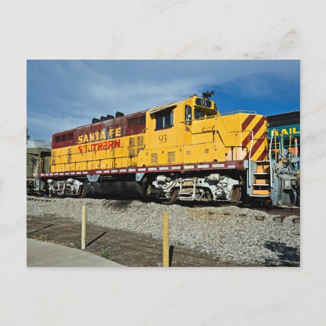 Santa Fe & Southern´s Diesel No. 93 Postcard (Front)
