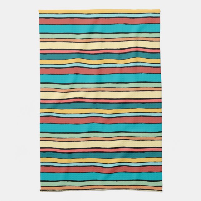 Santa Fe Stripe Kitchen Towel 16" x 24" (Vertical)