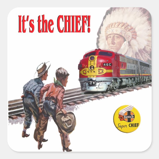 Santa Fe Super Chief Train Stickers (Front)