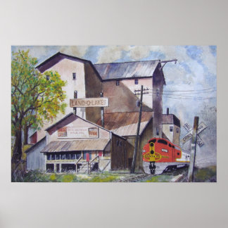 Santa Fe Train Depot-poster Poster