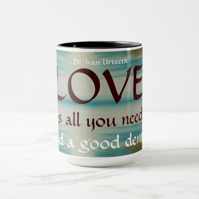 Santa Fe Turquoise Dental Staff Coffee Mug (Center)