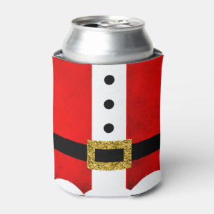 Santa Festive Christmas Holidays Personalised Name Can Cooler
