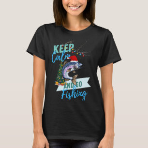 Santa Fishing for Christmas T-Shirt