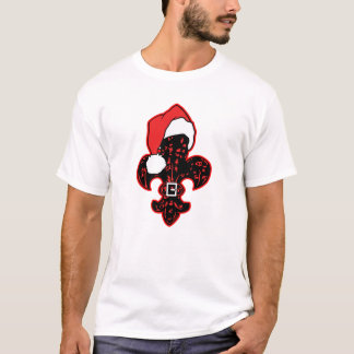 Santa Fleur de lis (1) ladies night shirt