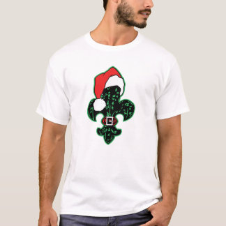 Santa Fleur de lis (2) ladies night shirt