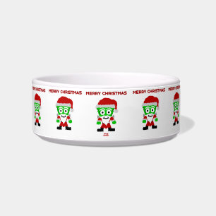 Santa FrankenCheese Pet Bowl