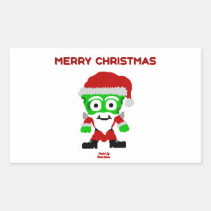 Santa FrankenCheese Rectangle Sticker