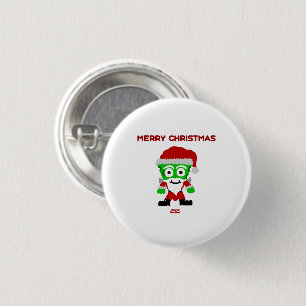 Santa FrankenCheese Round Button