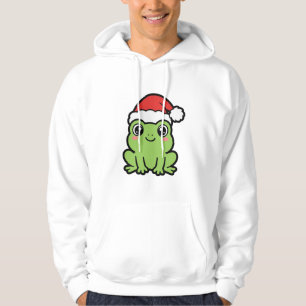 Santa Frog Christmas Hoodie
