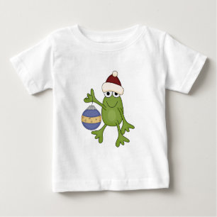 Santa Frog with Ornament Tshirts and Gifts