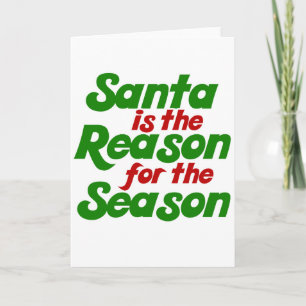 Santa funny christmas humour parody holiday card