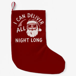 Santa Funny Christmas Party Xmas Guys Joke  Small Christmas Stocking
