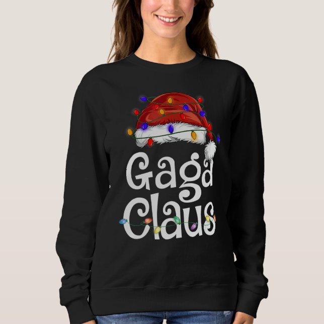 Santa Gaga Claus Christmas Matching Family Sweatshirt (Front)